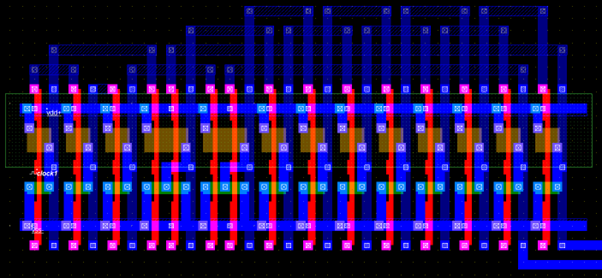 Two-Phases Clock Generator Layout