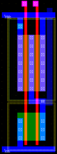 NAND2 layout diagram