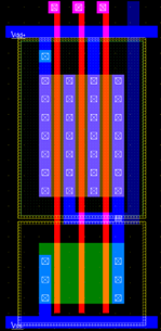 NAND3 layout diagram