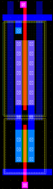 Transmission gate layout diagram